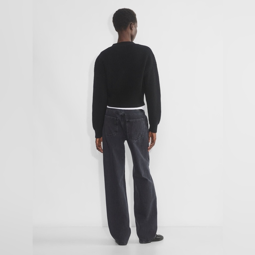 NWT Aritzia Babaton Canberra Merino Wool Cardigan in Black Size Small - Picture 9 of 14